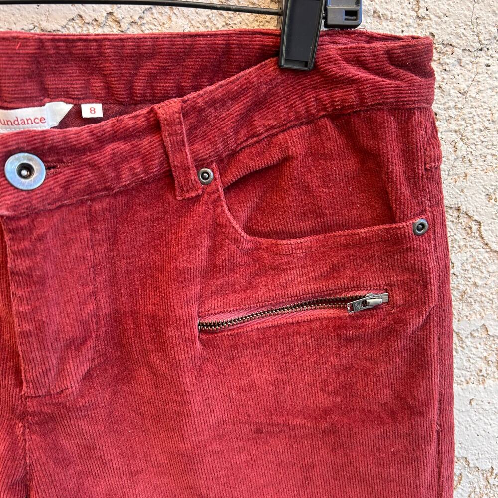 Sundance Red Rust High Rise Straight Leg Pants Size 8 - Picture 4 of 4